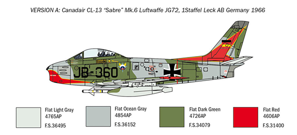 Italeri 1:48 F-86E Sabre - 2799