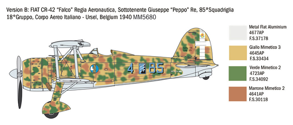 Italeri 1:48 CR 42 Falco Battle of Britain 80th Anniv - 2801