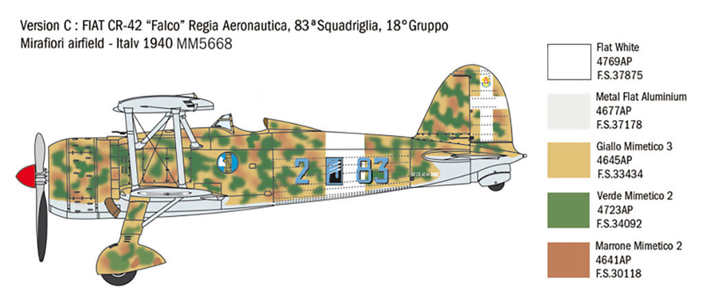 Italeri 1:48 CR 42 Falco Battle of Britain 80th Anniv - 2801