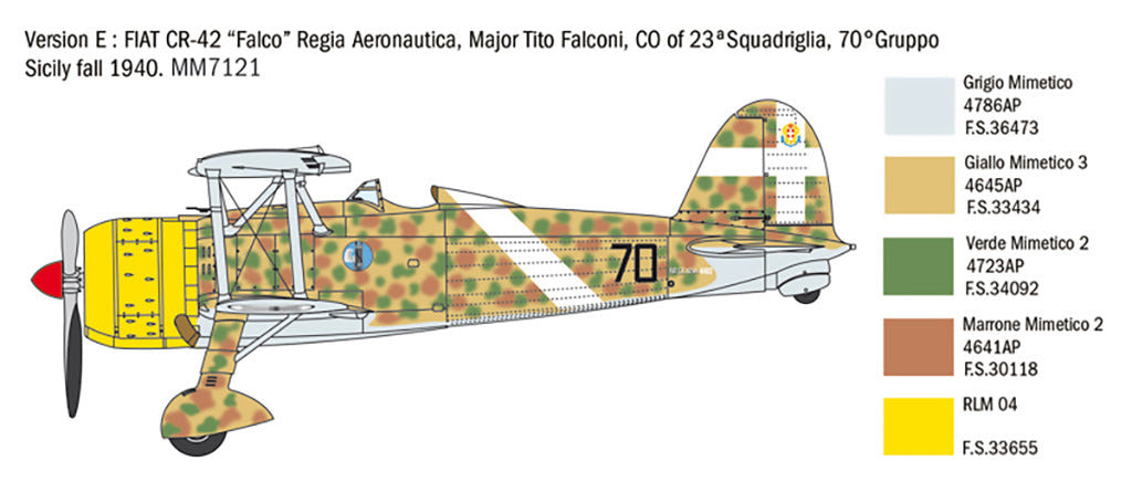 Italeri 1:48 CR 42 Falco Battle of Britain 80th Anniv - 2801