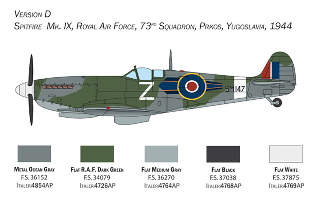 Italeri 1:48 Spitfire MK.IX - 2804