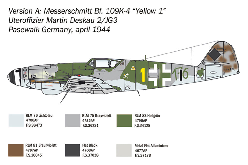 Italeri 1:48 Bf 109 K-4 - 2805