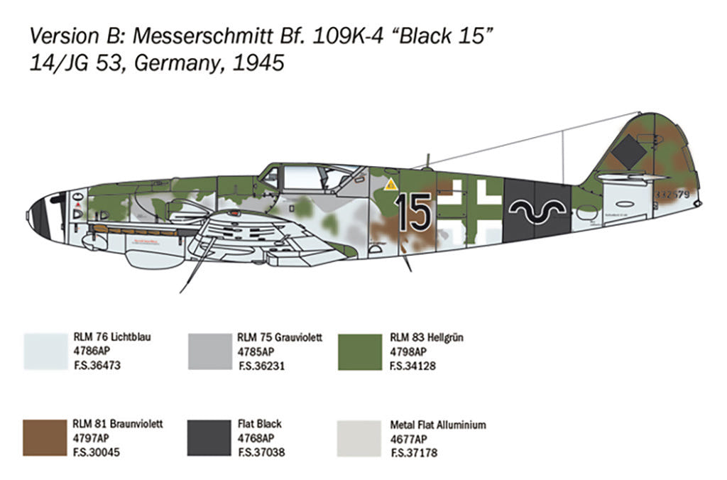 Italeri 1:48 Bf 109 K-4 - 2805