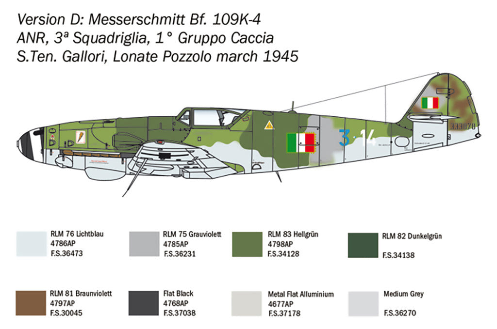 Italeri 1:48 Bf 109 K-4 - 2805