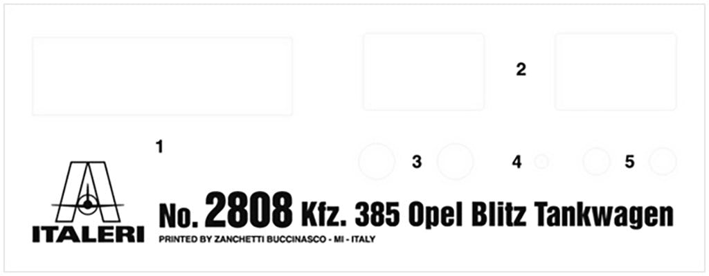 Italeri 1:48 Opel Blitz Tankwagen Kfz. 385 Battle of Britain 80th - 2808