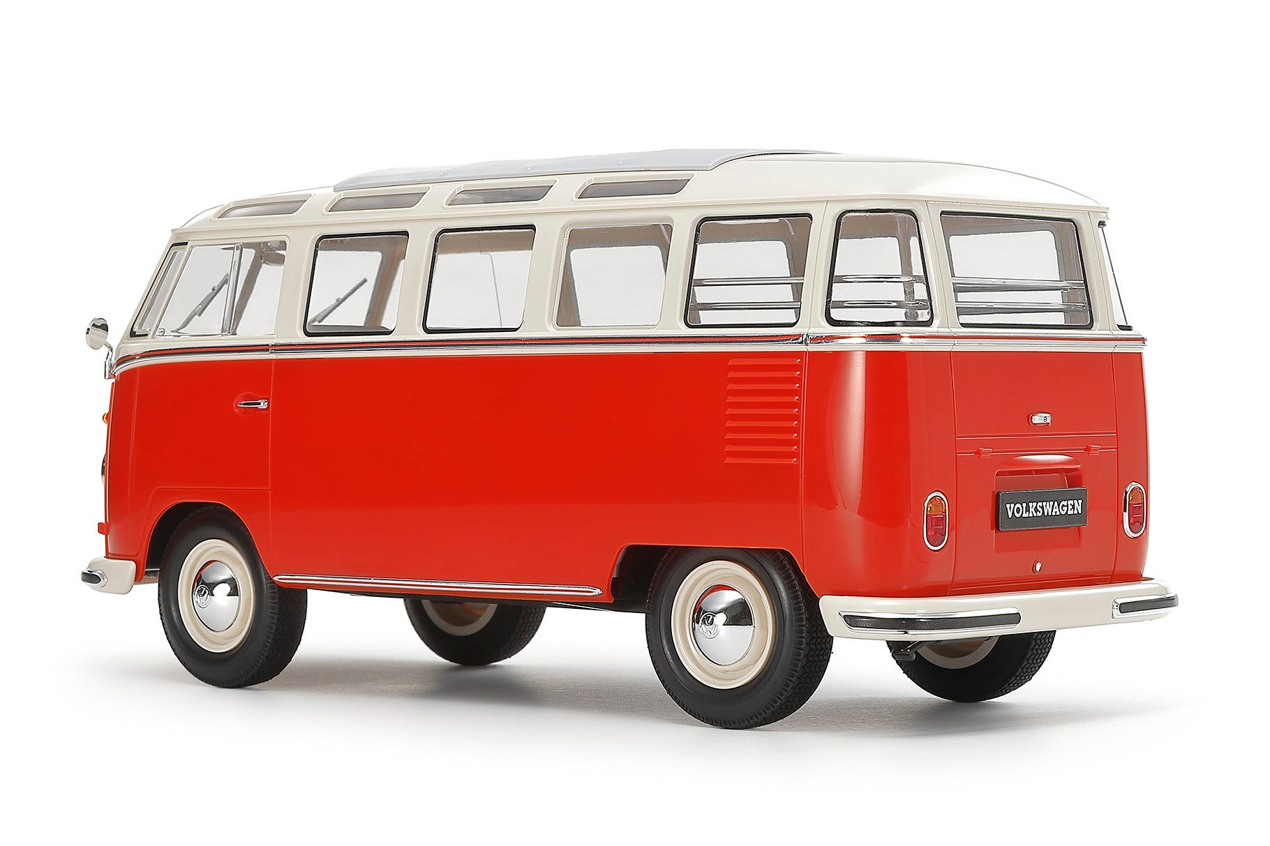 Tamiya 1:24 Volkswagen Type 2 (T1) Red & White (Clic Loc) - 28101