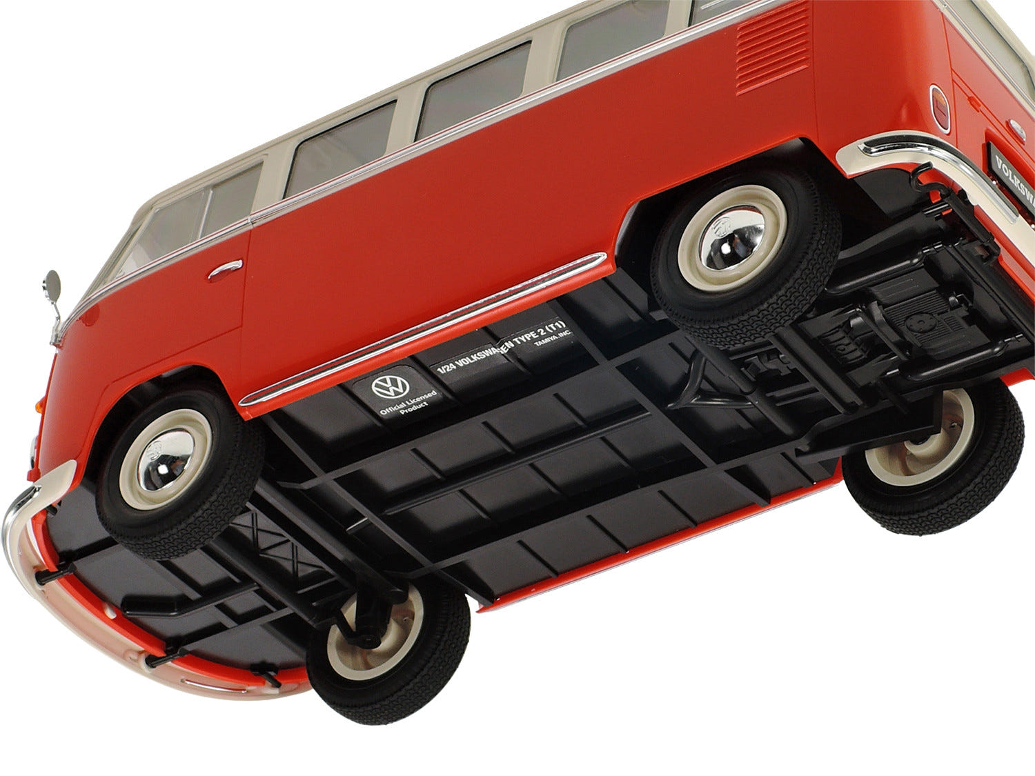 Tamiya 1:24 Volkswagen Type 2 (T1) Red & White (Clic Loc) - 28101