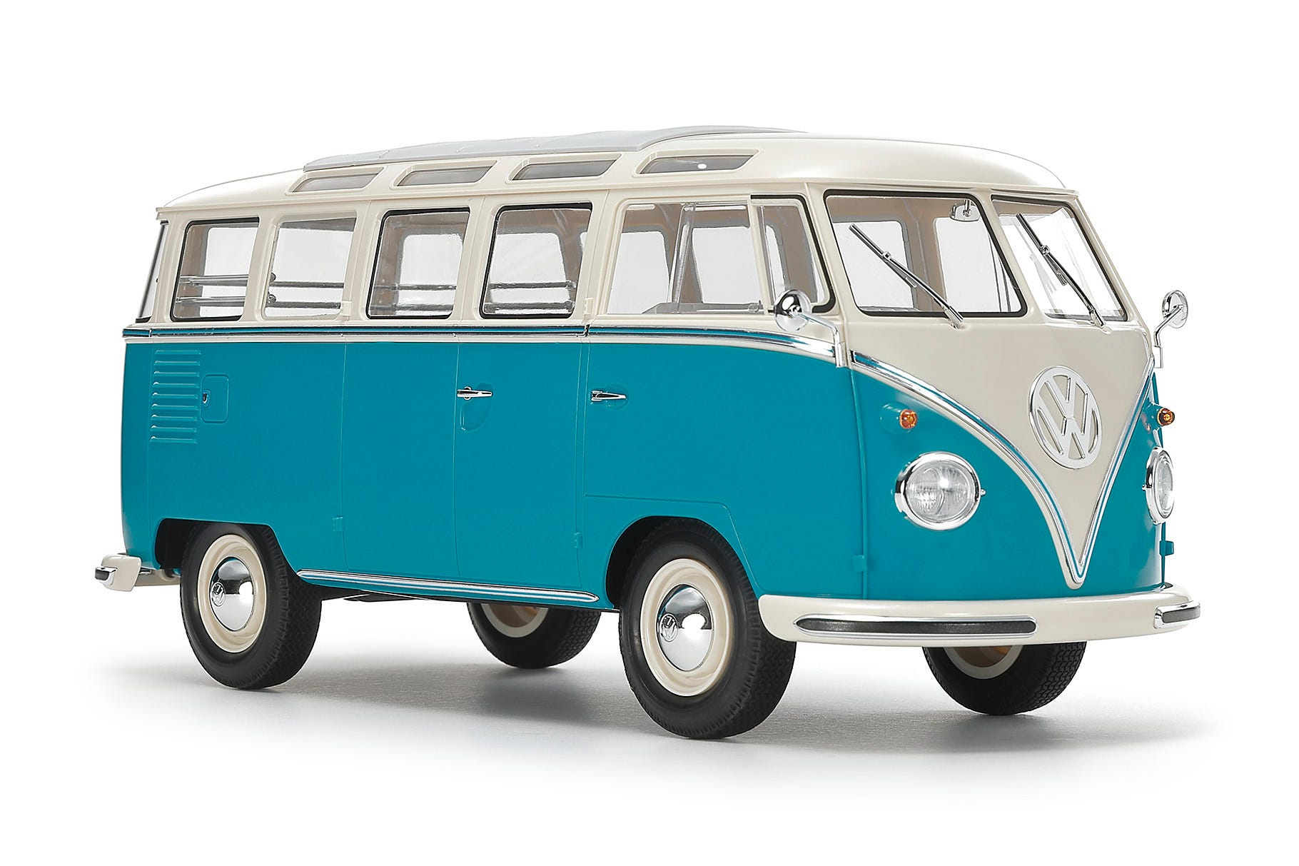 Tamiya 1:24 Volkswagen Type 2 (T1) Blue & White (Clic Loc) - 28102