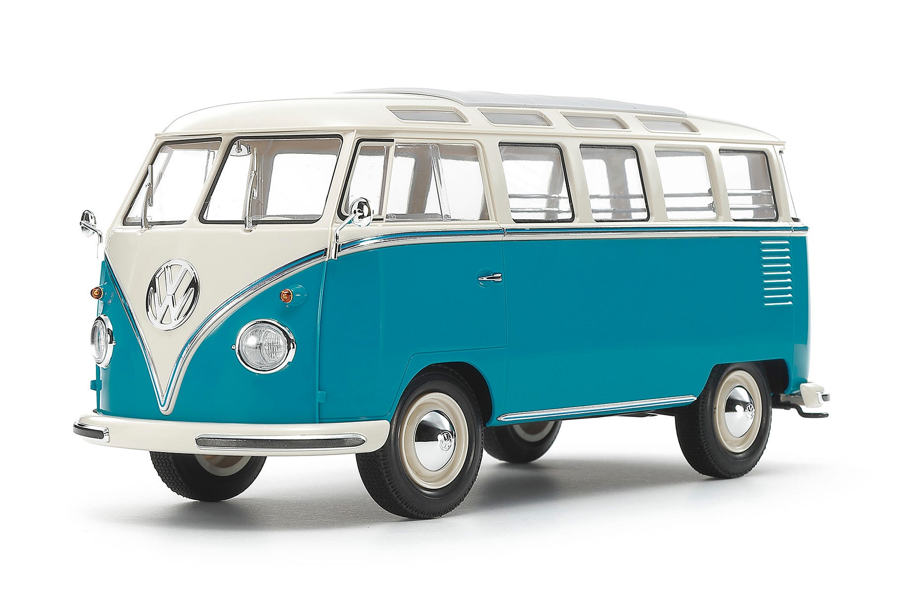 Tamiya 1:24 Volkswagen Type 2 (T1) Blue & White (Clic Loc) - 28102