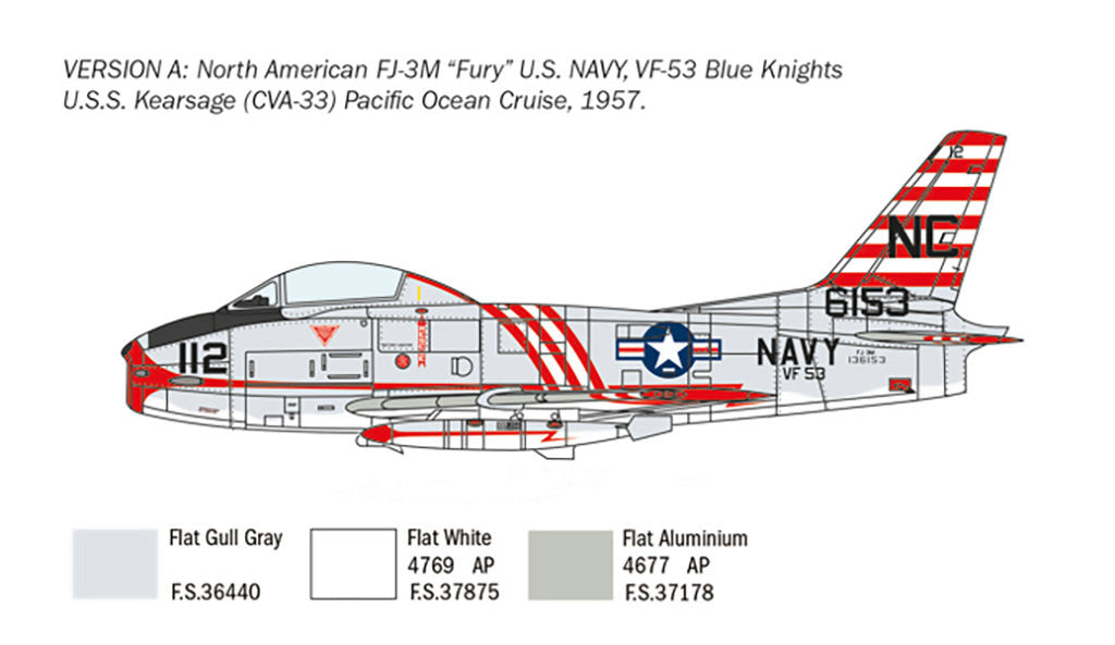 Italeri 1:48 North American FJ-2/3 Fury - 2811