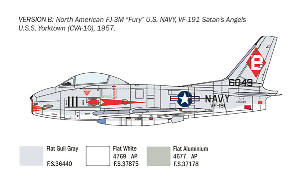 Italeri 1:48 North American FJ-2/3 Fury - 2811