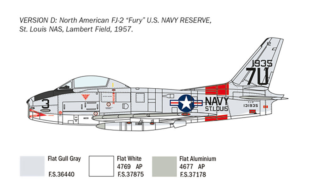 Italeri 1:48 North American FJ-2/3 Fury - 2811