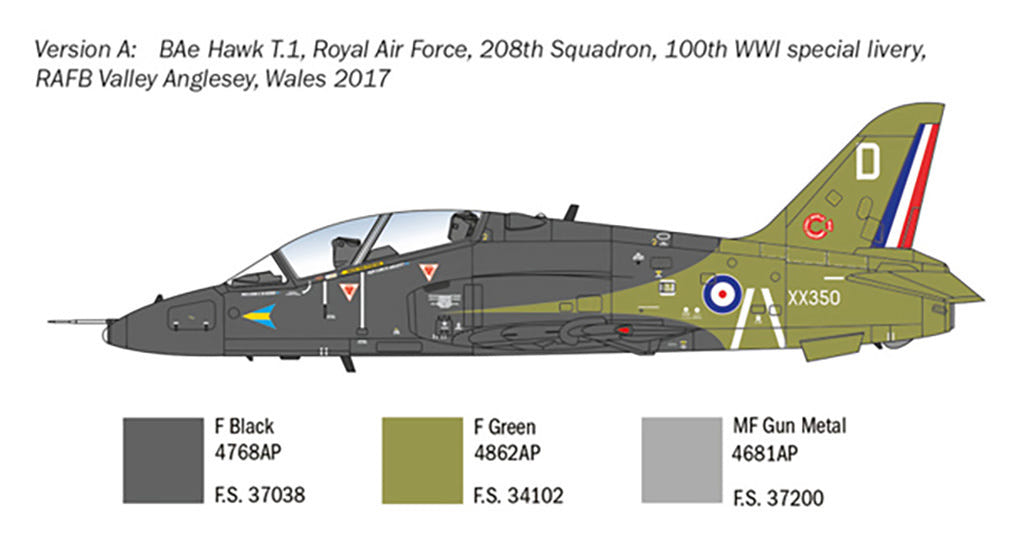 Italeri 1:48 RAF BaE Hawk T. Mk. 1 - 2813