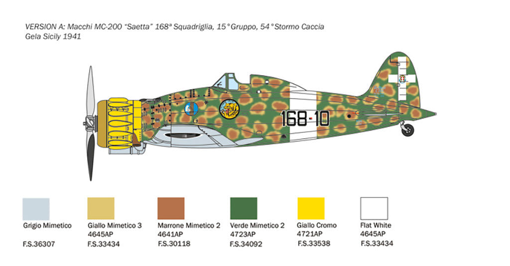 Italeri 1:48 Macchi Mc.200 1a serie - 2815