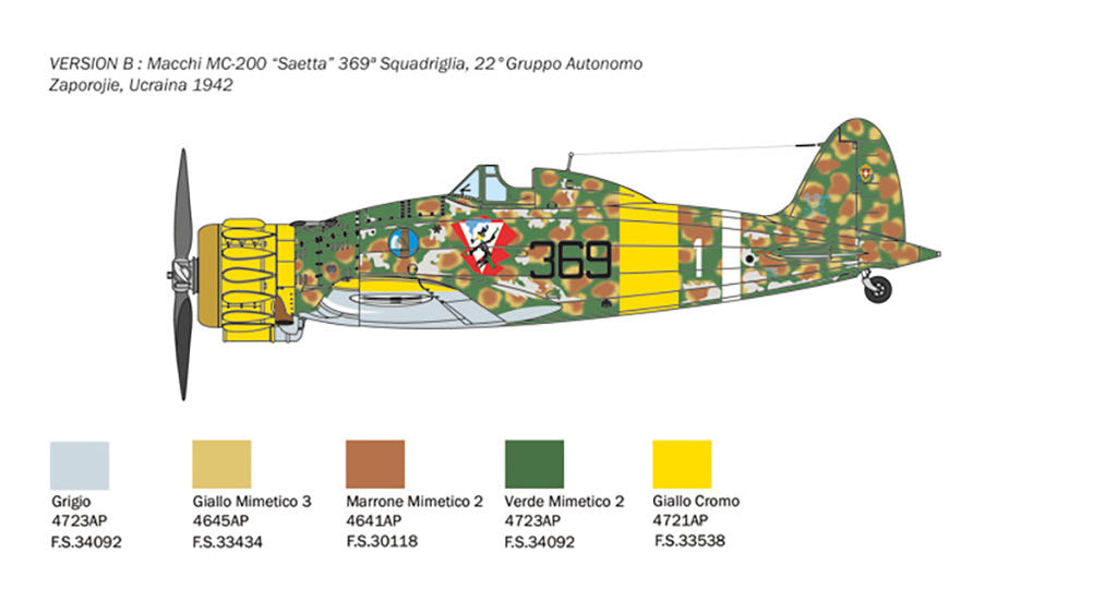 Italeri 1:48 Macchi Mc.200 1a serie - 2815