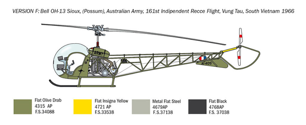 Italeri 1:48 OH-13 Sioux Corean War - 2820