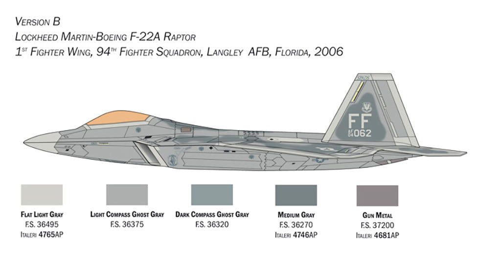 Italeri 1:48 F-22 Raptor - 2822