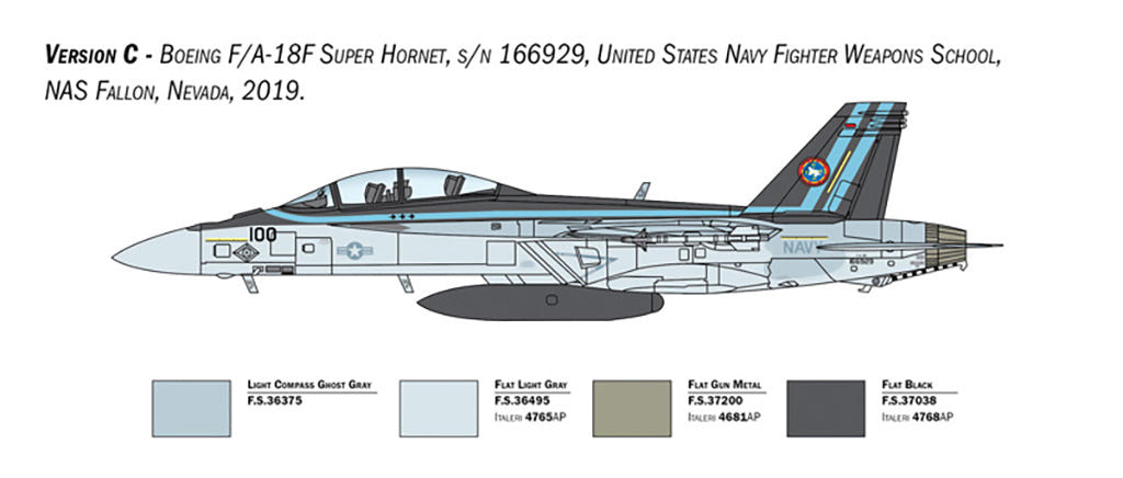 Italeri 1:72 F/A-18F Super Hornet US Navy Special Colours - 2823