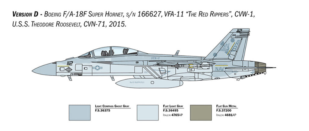 Italeri 1:72 F/A-18F Super Hornet US Navy Special Colours - 2823