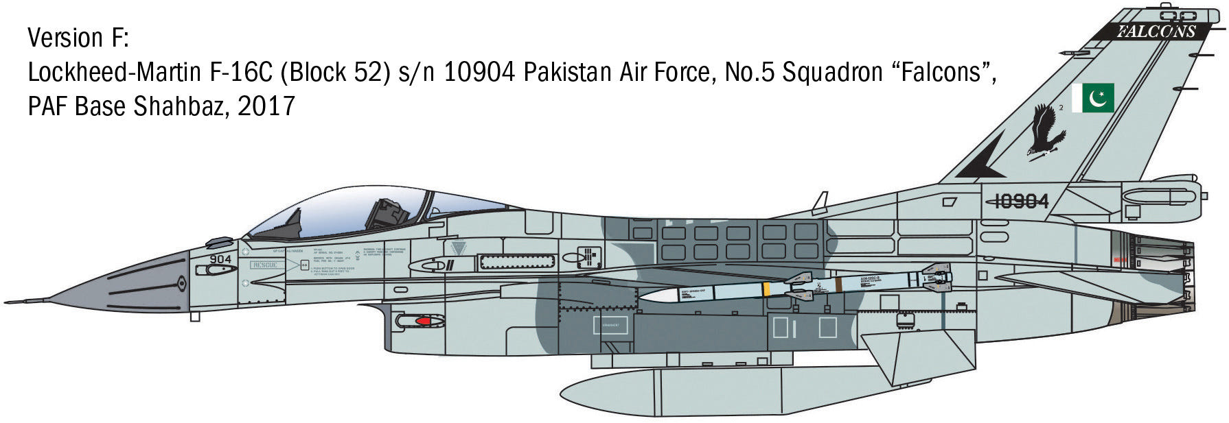 Italeri 1:48 F-16C Fighting Falcon - 2825