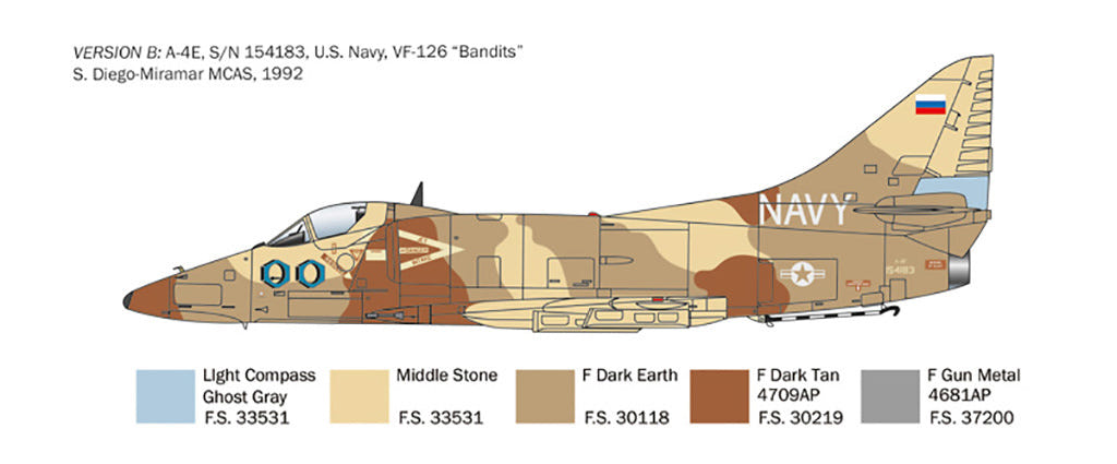 Italeri 1:48 A-4 E/F/G Skyhawk - 2826