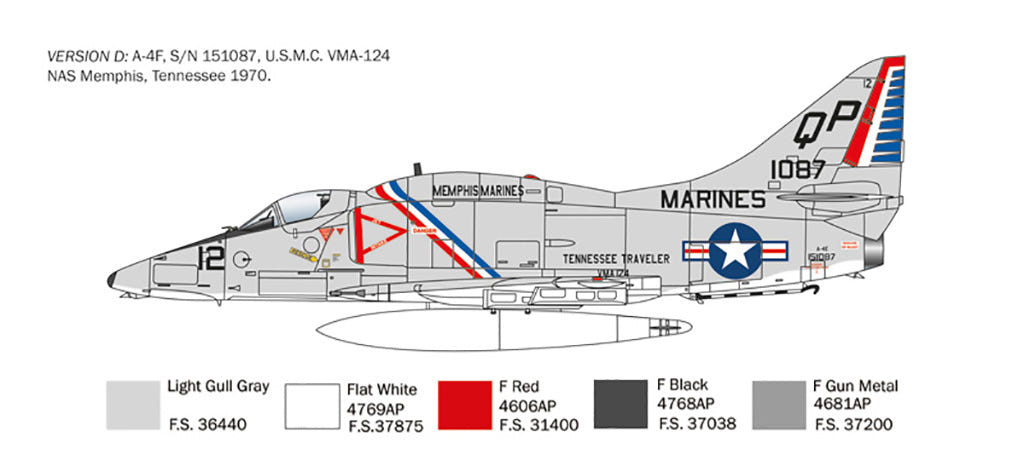 Italeri 1:48 A-4 E/F/G Skyhawk - 2826