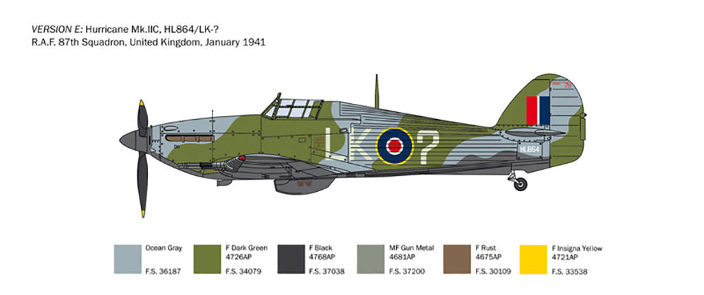 Italeri 1:48 Hurricane Mk.IIC - 2828