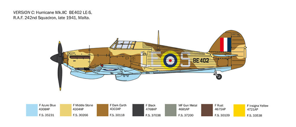 Italeri 1:48 Hurricane Mk.IIC - 2828