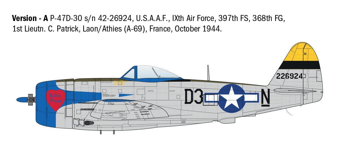 Italeri 1:48 P-47D Thunderbolt (E.T.O.) - 2835
