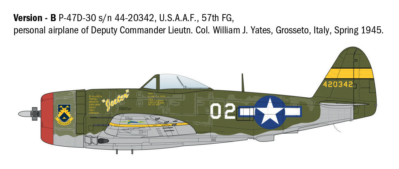 Italeri 1:48 P-47D Thunderbolt (E.T.O.) - 2835