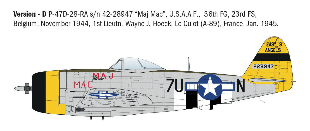 Italeri 1:48 P-47D Thunderbolt (E.T.O.) - 2835
