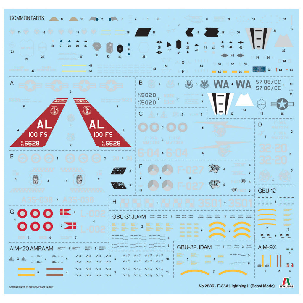 Italeri 1:48 F-35A Lightning II (Beast Mode) - 2836