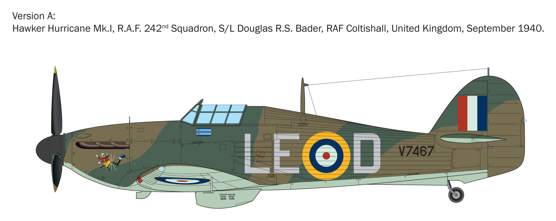 Italeri 1:48 Hurricane Mk.I Aces - 2838