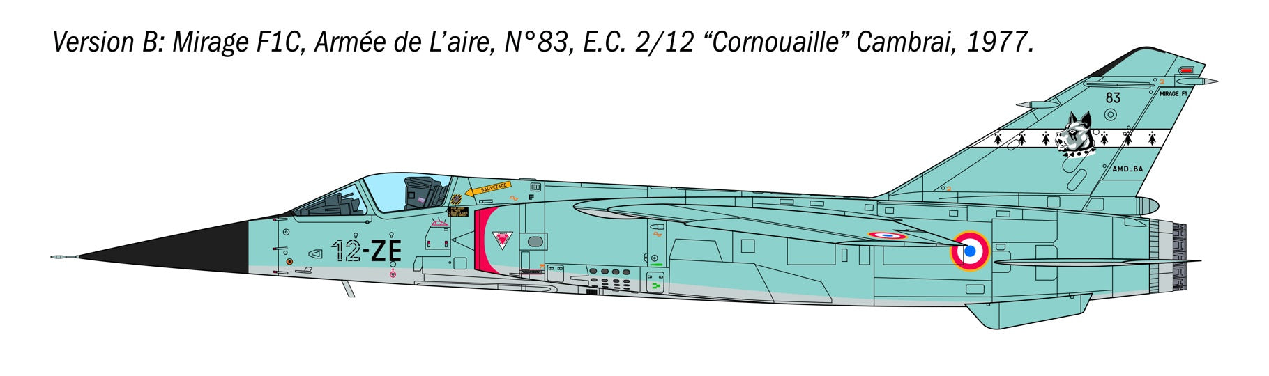 Italeri 1:48 Mirage F1 - 2839
