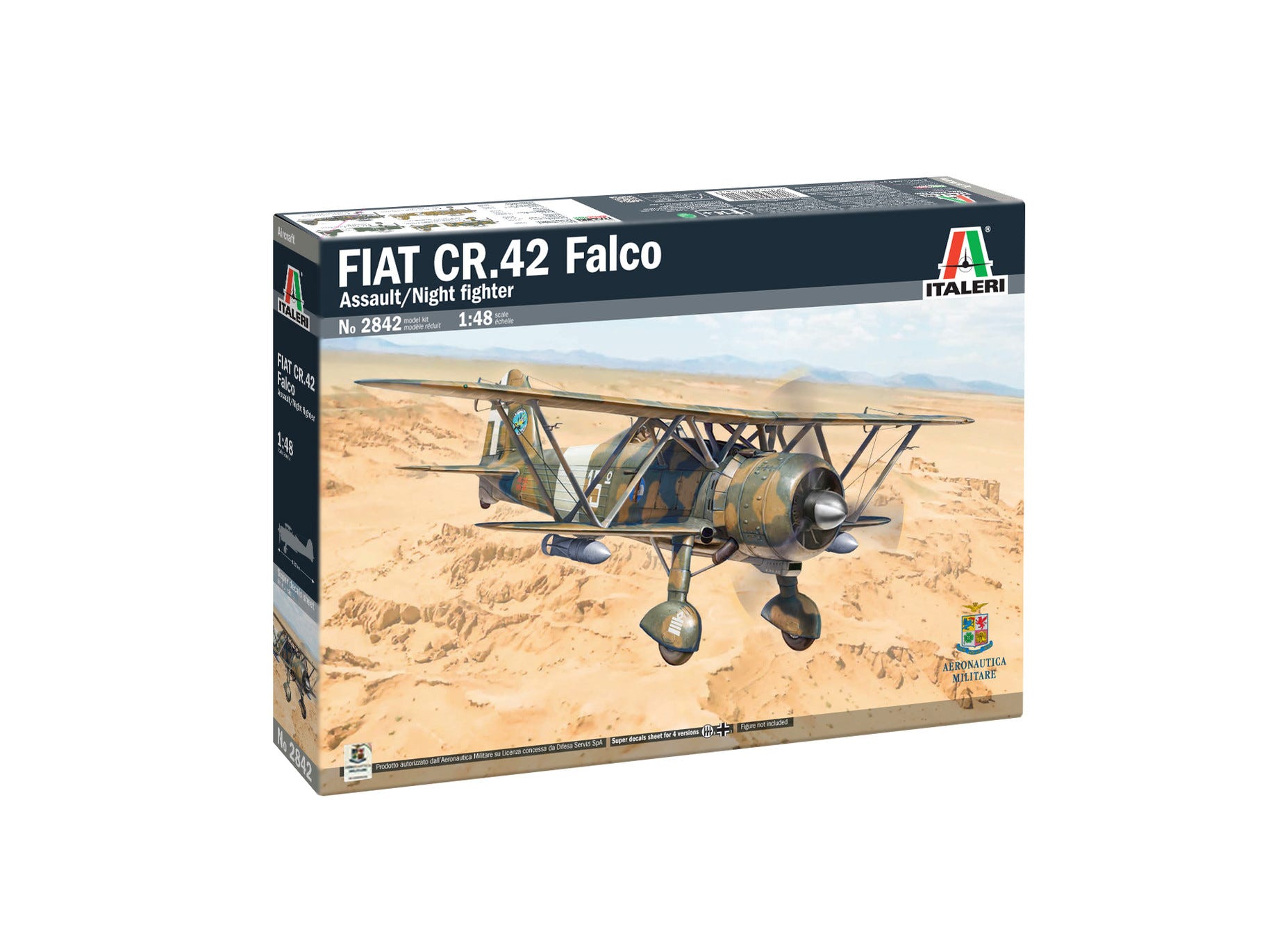Italeri 1:48 FIAT CR.42 Falco Assault/Night Fighter - 2842