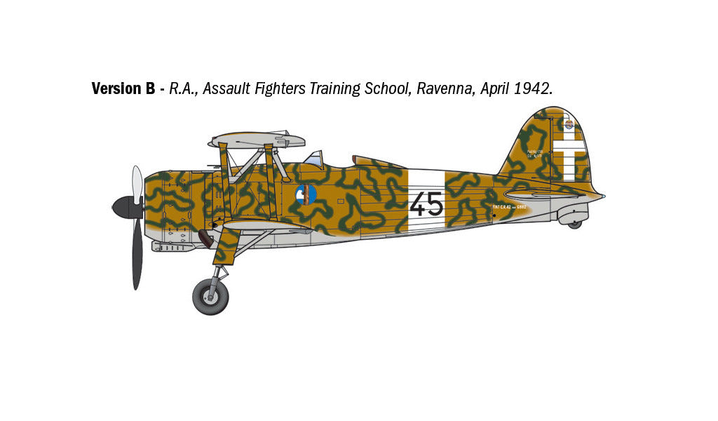 Italeri 1:48 FIAT CR.42 Falco Assault/Night Fighter - 2842