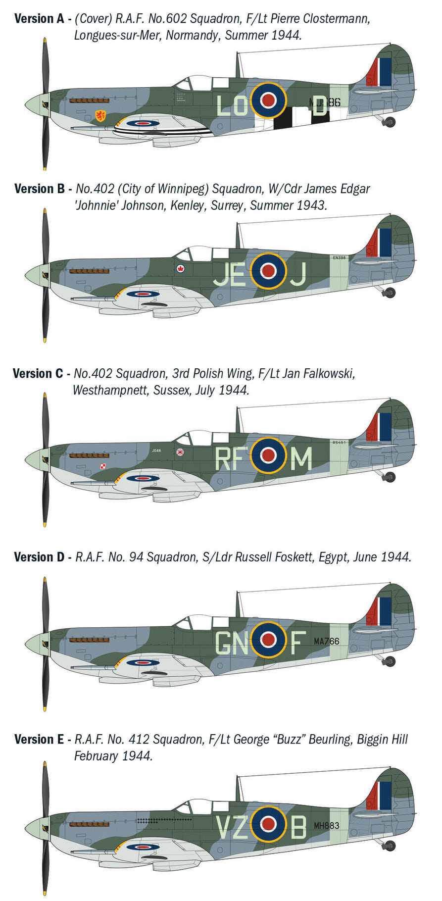 Italeri 1:48 Spitfire Mk. IX Aces - 2843