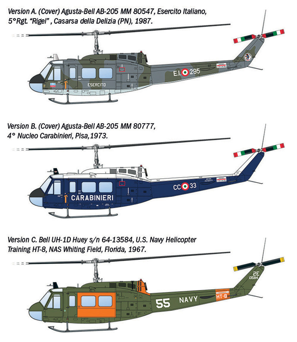 Italeri 1:48 AB.205 / UH-1D "SAR" Search & Rescue Helicopter - 2845