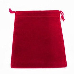 Chessex - Small Suedecloth Dice Bag - Red - Loaded Dice