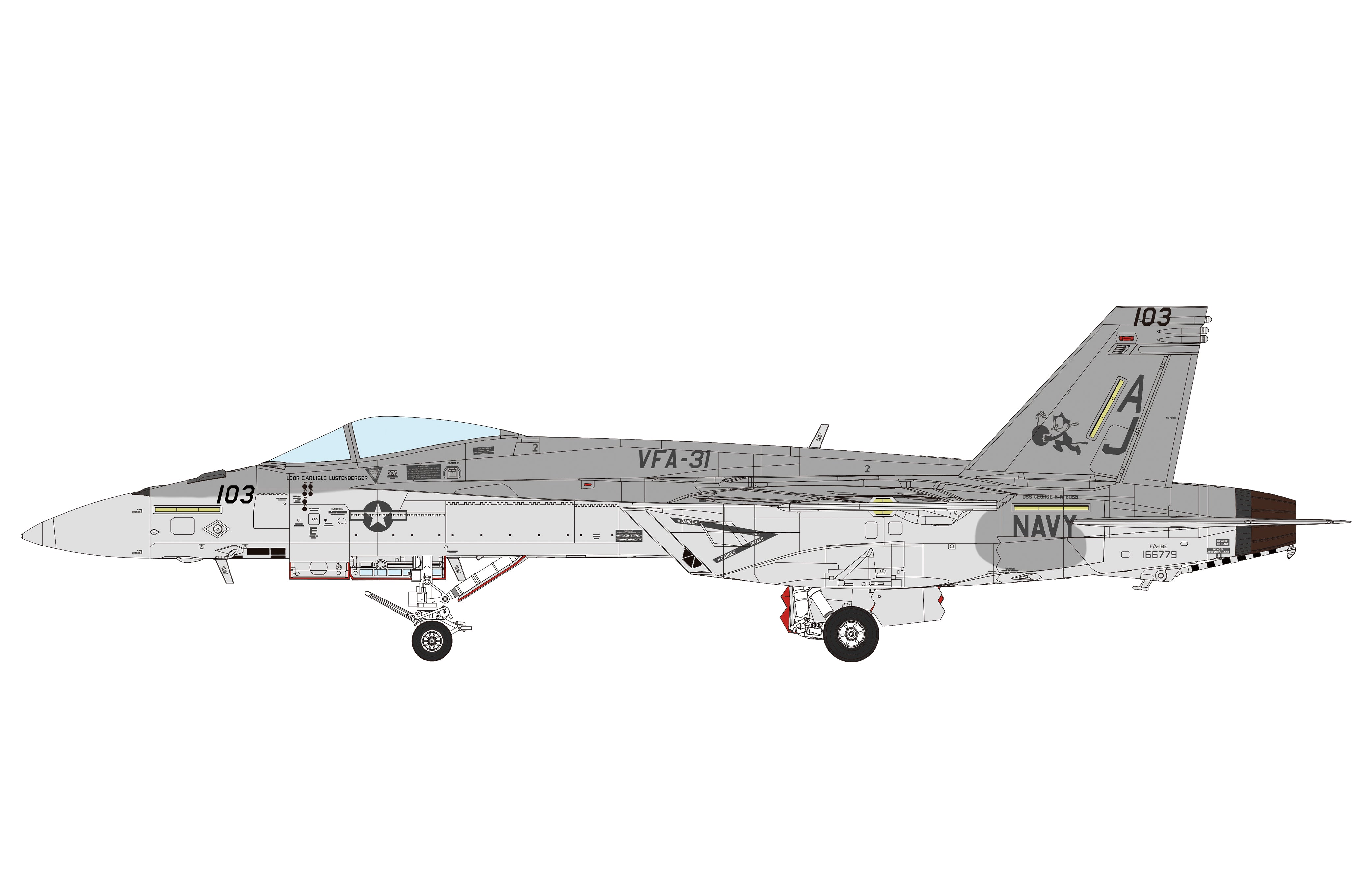 MENG F/A-18E Super Hornet - Loaded Dice Barry Vale of Glamorgan CF64 3HD