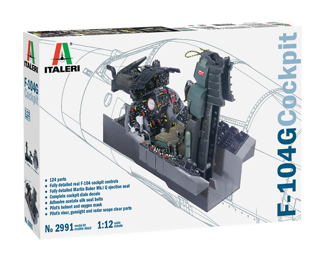 Italeri 1:12 F104G Cockpit - 2991