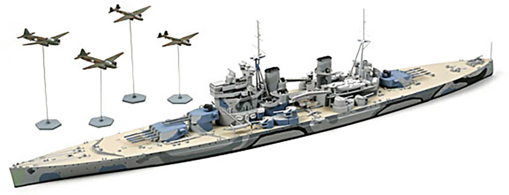 Tamiya 1:700 British Battleship Prince of W - 31615