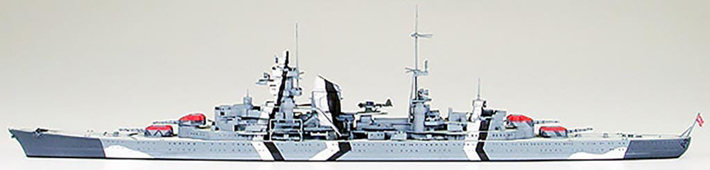 Tamiya 1:700 Prinz Eugen Ger Heavy Cruiser - 31805