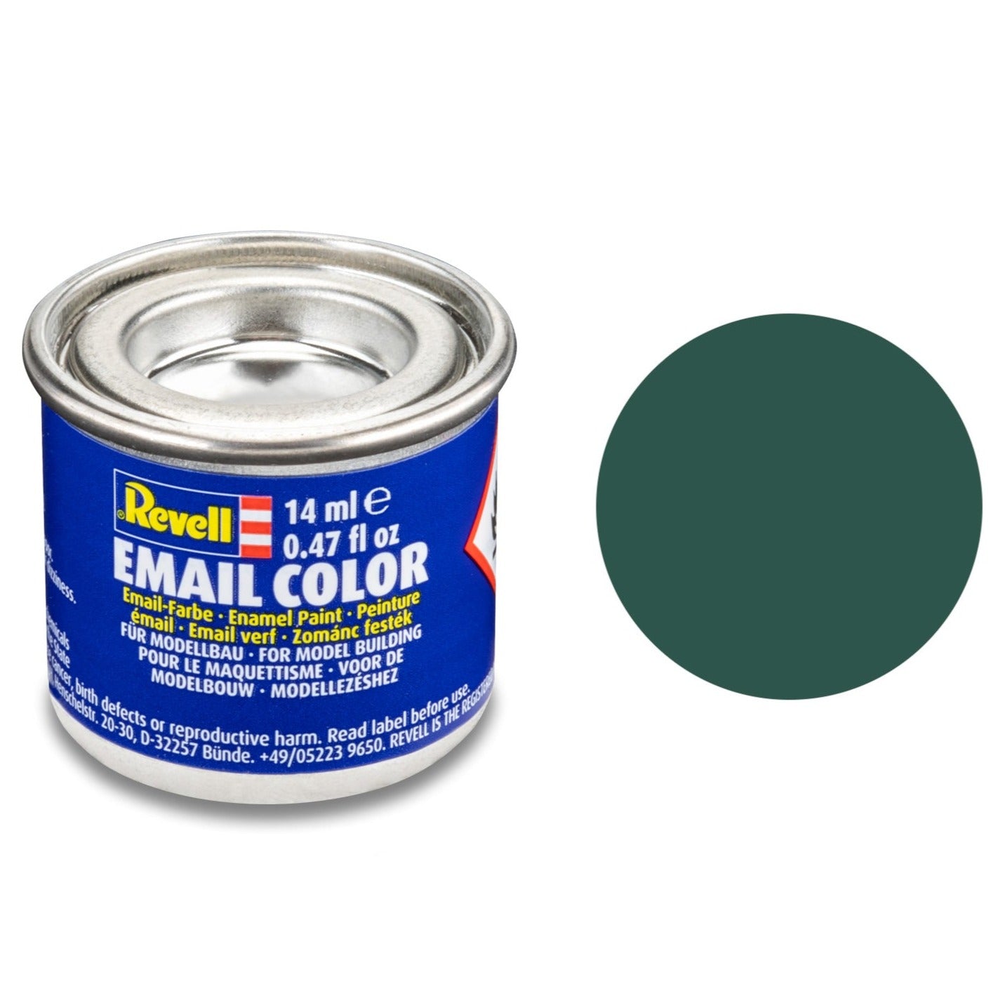 Revell Matt "Sea Green" (RAL 6028) Enamel Paint - 14ml - 32148 - Loaded Dice Barry Vale of Glamorgan CF64 3HD