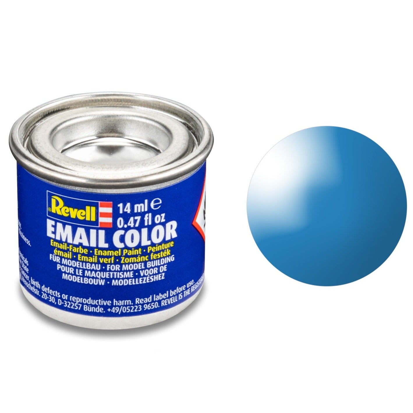 Revell Gloss "Light Blue" (RAL 5012) Enamel Paint - 14ml - 32150 - Loaded Dice Barry Vale of Glamorgan CF64 3HD