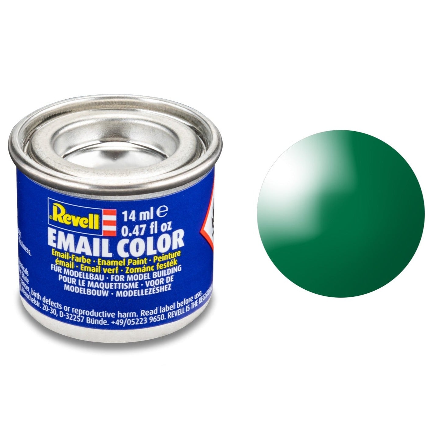 Revell Gloss "Emerald Green" (RAL 6029) Enamel Paint - 14ml - 32161 - Loaded Dice Barry Vale of Glamorgan CF64 3HD