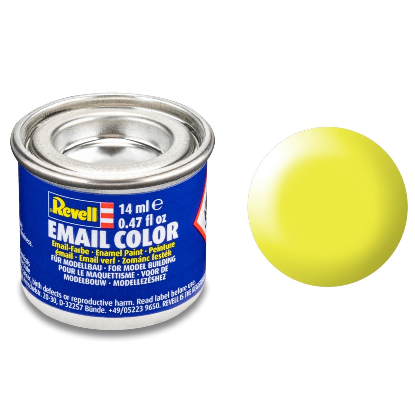Revell Silk "Luminous Yellow" (RAL 1026) Enamel Paint - 14ml - 32312 - Loaded Dice Barry Vale of Glamorgan CF64 3HD