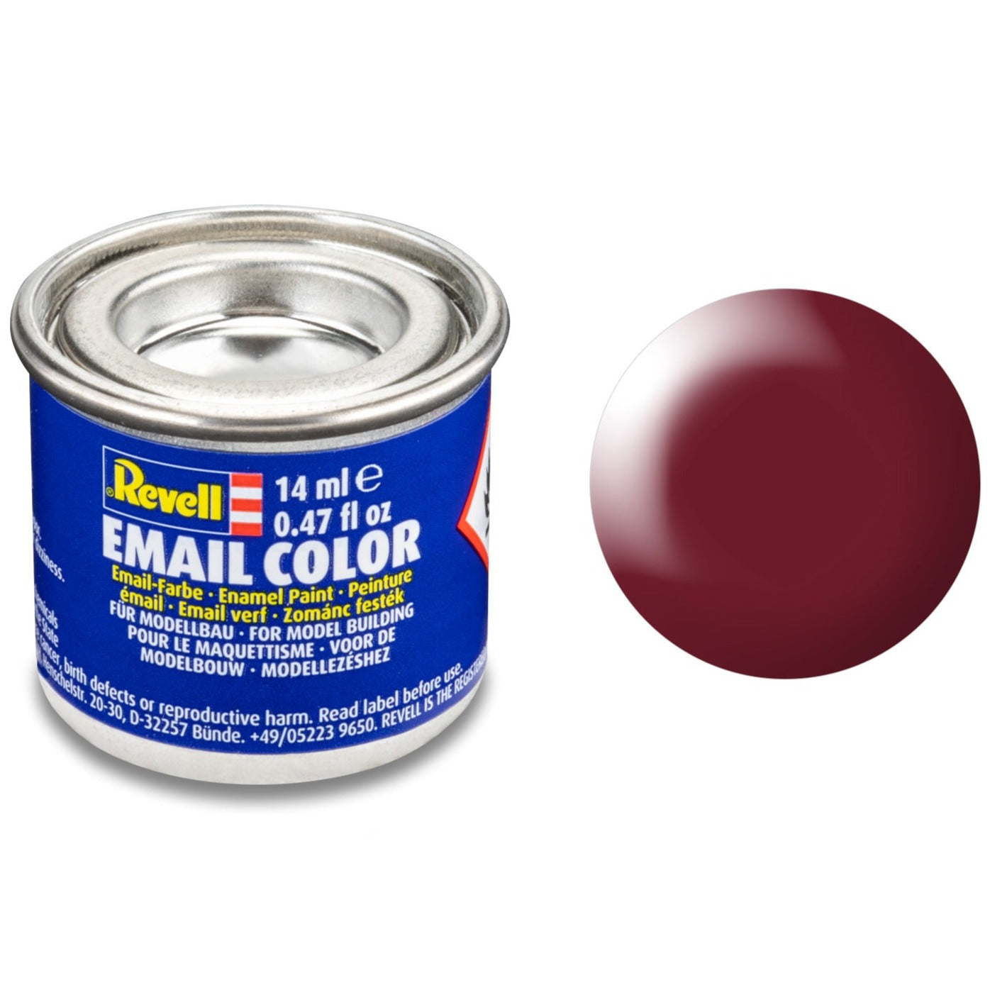 Revell Silk "Purple Red"(RAL 3004) Enamel Paint - 14ml - 32331 - Loaded Dice