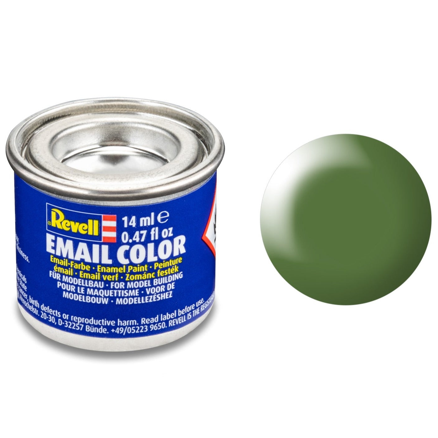 Revell Silk "Fern Green"(RAL 6025) Enamel Paint - 14ml - 32360 - Loaded Dice Barry Vale of Glamorgan CF64 3HD