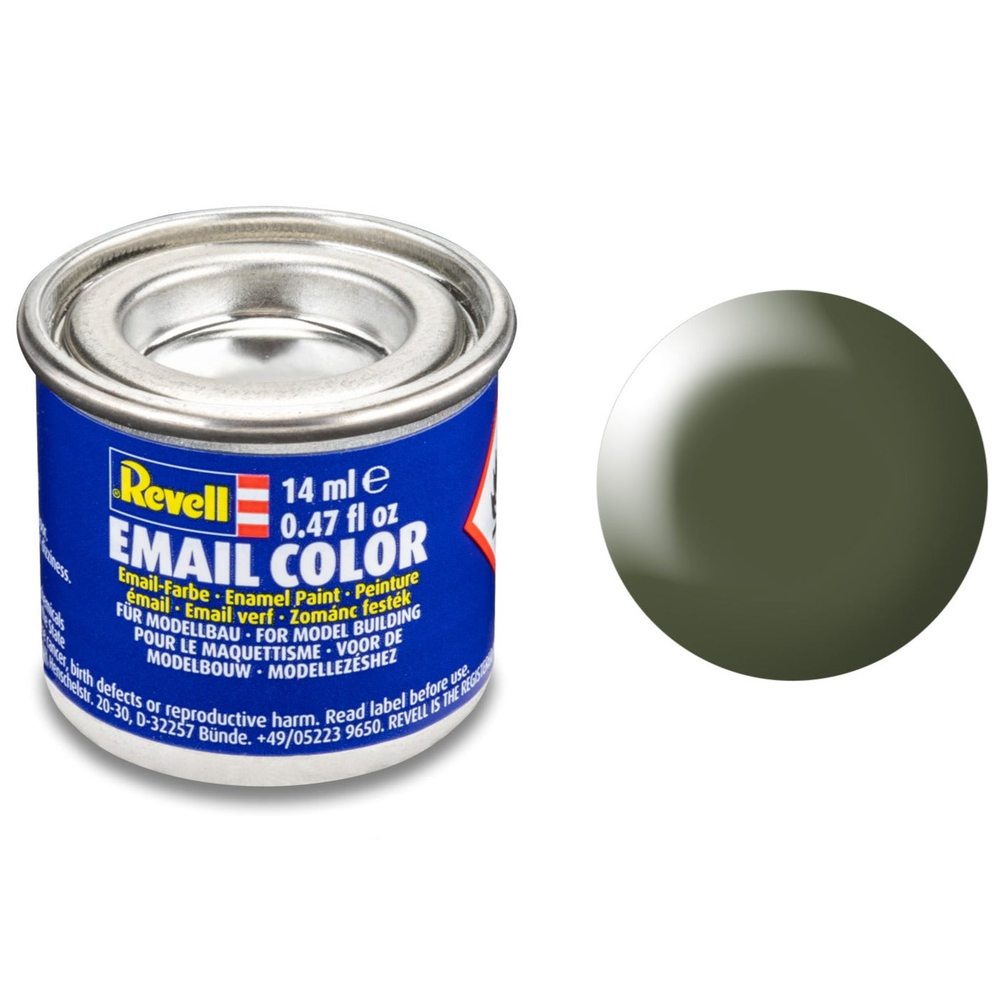 Revell Silk "Olive Green" (RAL 6003) Enamel Paint - 14ml - 32361 - Loaded Dice Barry Vale of Glamorgan CF64 3HD